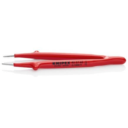 KNIPEX 92 27 62 - Brucelles de précision, droites, isolées, pointes fines moletées, isolées 1 000 V