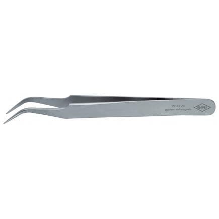 KNIPEX 92 32 29 - Brucelles de précision, pointe aiguille, coudées, mates