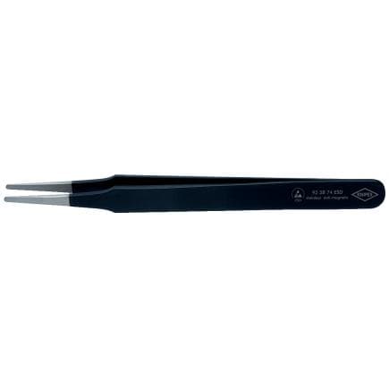 KNIPEX 92 58 74 ESD - Brucelles de précision ESD à pointes arrondies et droites
