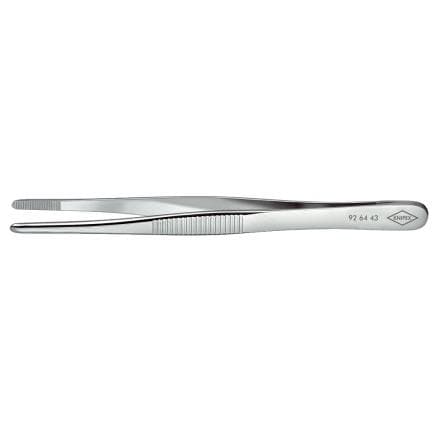 KNIPEX 92 64 43 - Brucelles de précision à pointe arrondie et finement moletée