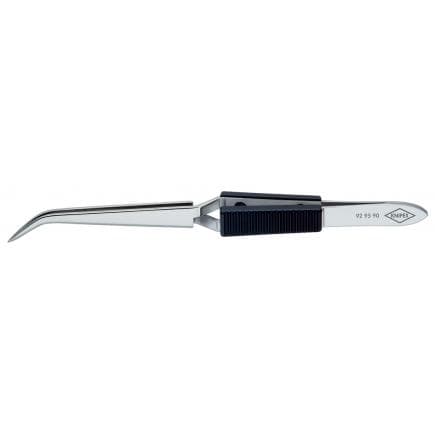 KNIPEX 92 95 90 - Brucelles à pointes croisées, fines, coudées