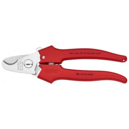 KNIPEX 95 05 165 - Coupe-câbles, tête polie, poignées enduites de résine thermoplastique