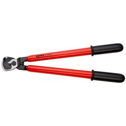 KNIPEX 95 17 500 - Cisaille à câbles, tête polie, poignées isolées par immersion, certifiées VDE