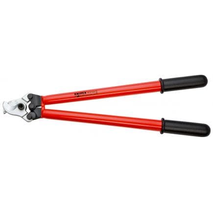 KNIPEX 95 27 600 - Coupe-câbles pour prise à deux mains, tête polie, poignées isolées par immersion, certifiées VDE
