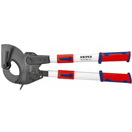 KNIPEX 95 32 060 - Cisaille à crémaillère (système à cliquet) avec poignées télescopiques de 650 à 860 mm