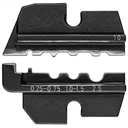 KNIPEX 97 49 10 - Matrice de sertissage pour cosses tubulaires non isolées femelles et à compression et pour cosses à compression non isolées et...