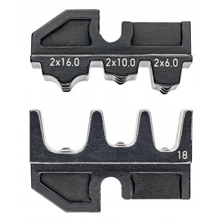 KNIPEX 97 49 18 - Matrice de sertissage pour cosses à double virole pour positionner deux fils souples