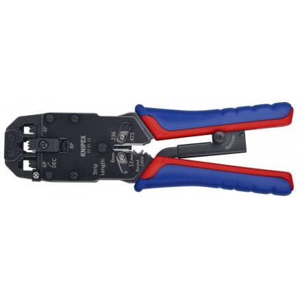KNIPEX 97 51 12 - Pince pour connecteurs modulaires type ''Western'', acier bruni