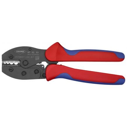 KNIPEX 97 52 33 SB - Pince à sertir PreciForce®, acier bruni, cosses femelles non isolées à compression et cosses à compression non isolées