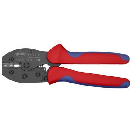 KNIPEX 97 52 37 - Pince à sertir PreciForce®, acier bruni, pour connecteurs de gaines thermorétractables