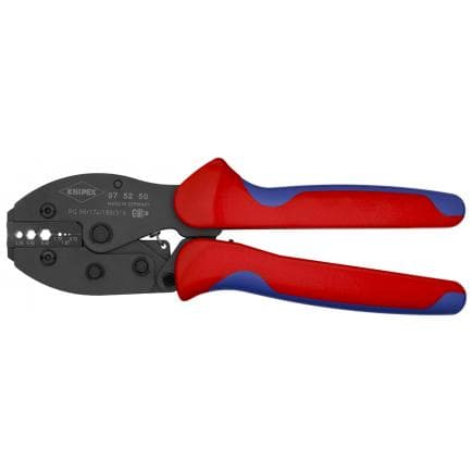KNIPEX 97 52 50 - Pince à sertir PreciForce®, acier bruni, pour connecteurs coaxiaux BNC pour RG 58, 174, 188, 316