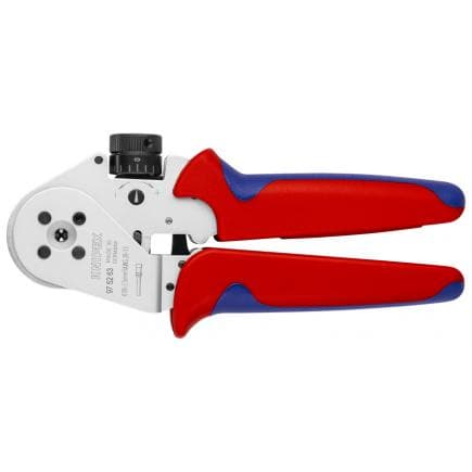 KNIPEX 97 52 63 - Pince quadruple pour contacts tournés, chromée, poignées revêtues d'un matériau bi-composant, avec aide au positionnement, en...