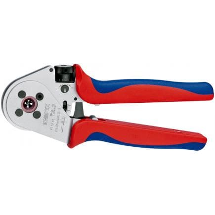 KNIPEX 97 52 65 A - Pince quadruple pour contacts tournés, chromée, poignées revêtues d'un matériau bi-composant, sans aide au positionnement, en...
