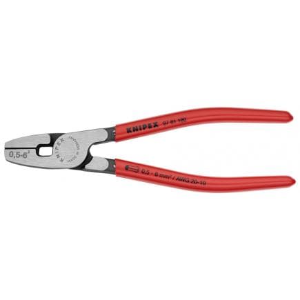 KNIPEX 97 81 180 - Pince à sertir pour cosses à douille pour sertissage frontal