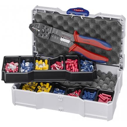 KNIPEX 97 90 26 - Assortiment de cosses pour embouts avec pince à sertir 97 32 240
