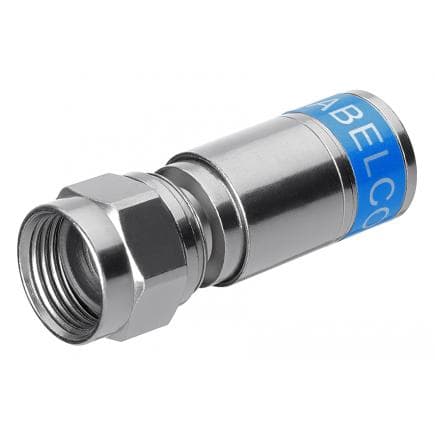 KNIPEX 97 99 500 - Connecteurs à compression F, 10 pièces chacun.