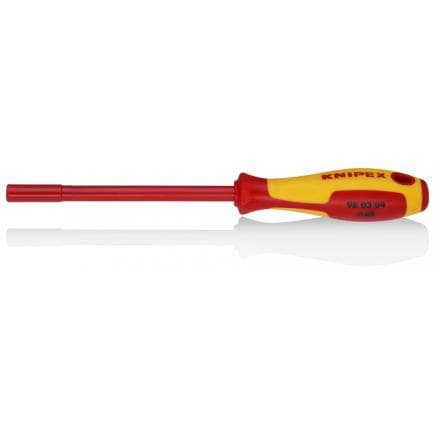KNIPEX 98 03 05 - Clé hexagonale avec manche de tournevis, acier bruni, VDE