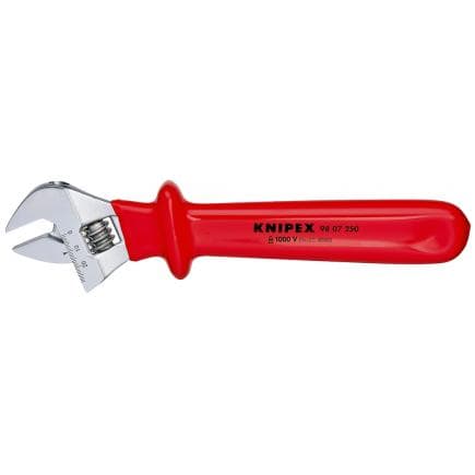 KNIPEX 98 07 250 - Clé à molette chromée, manche isolé par immersion