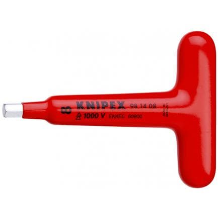 KNIPEX 98 14 08 - Tournevis pour vis à six pans creux avec manche en ''T'' 120 mm