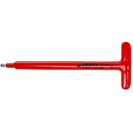 KNIPEX 98 15 08 - Tournevis pour vis à six pans creux avec manche en ''T'' 250 mm