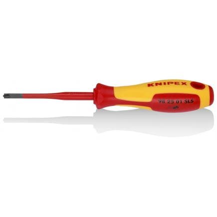 KNIPEX 98 25 01 SLS - Tournevis (Slim) PlusMinus Pozidriv®, acier bruni, VDE
