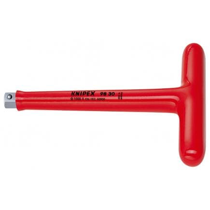 KNIPEX 98 30 - Levier en T à poignée fixe avec adaptateur carré 3/8''