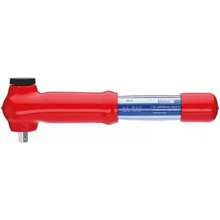 KNIPEX 98 33 25 - Clé dynamométrique avec adaptateur carré externe, réversible 3/8''