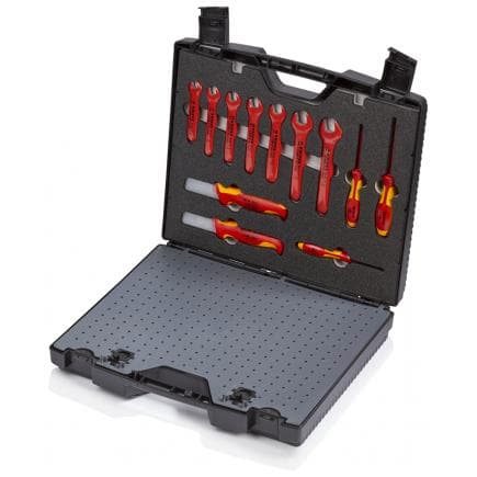 KNIPEX 98 99 12 - Mallette standard 26 pièces avec outils de sécurité pour travaux sur installations électriques