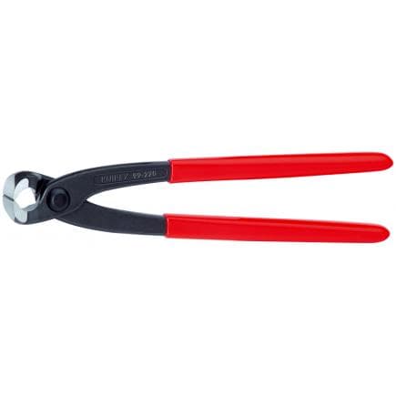 KNIPEX 99 01 220 EAN - Tenaille (pince métallurgiste et cimentier), bondérisée noire, tête polie, poignées enduites de résine synthétique