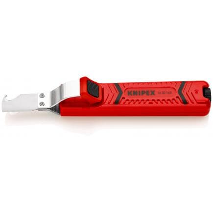 KNIPEX 16 20 165 SB - Outil de dénudage, corps en résine synthétique antichoc, avec tranchant et lame crochet