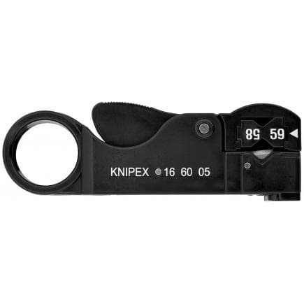 KNIPEX 16 60 05 SB - Pince à dénuder pour câbles coaxiaux