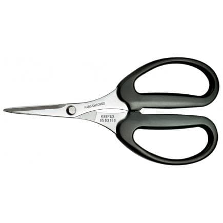 KNIPEX 95 03 160 SB - Ciseaux à fil chromés KEVLAR®, poignées enduites de résine thermoplastique