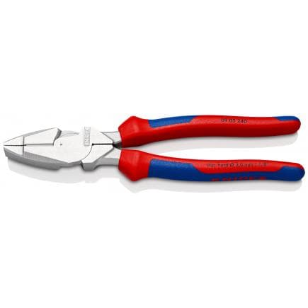 KNIPEX 09 05 240 - Pince universelle type "strong" "Lineman's Pliers", modèle américain, surface chromée