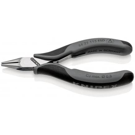 KNIPEX 64 22 115 ESD - Pince pour électronique ESD avec tranchant frontal