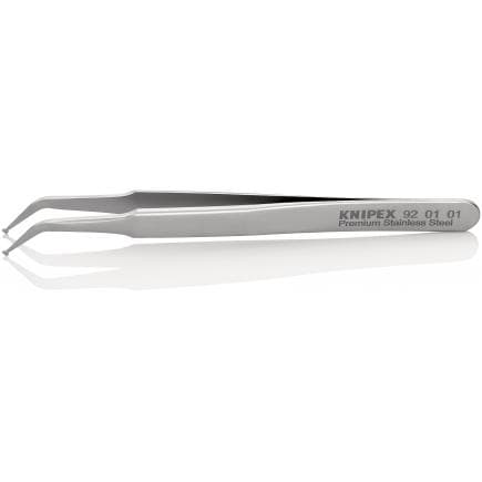 KNIPEX 92 01 01 - Brucelles CMS de précision coudées, en acier inoxydable