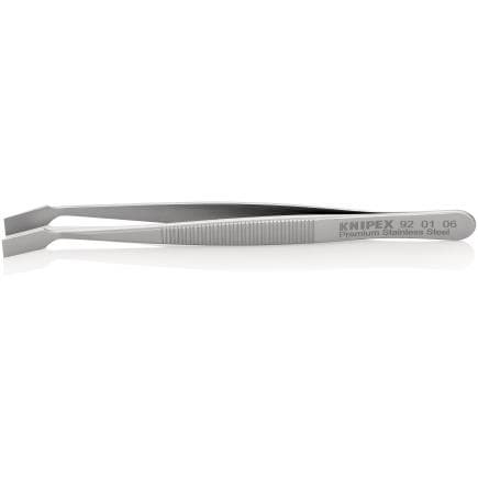 KNIPEX 92 01 06 - Brucelles coudées plates universelles en acier inoxydable