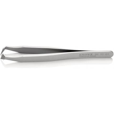 KNIPEX 92 11 01 - Brucelles coupantes, coudées, plates, en acier inoxydable