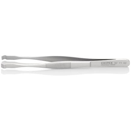 KNIPEX 92 11 02 - Brucelles de positionnement courbées, plates, en acier inoxydable