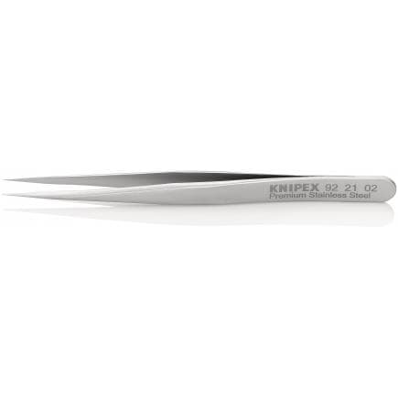 KNIPEX 92 21 02 - Brucelles de précision droites, pointues, en acier inoxydable