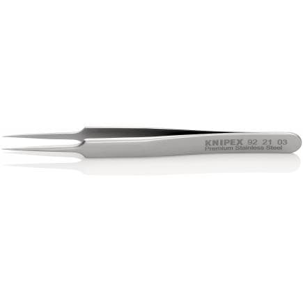 KNIPEX 92 21 03 - Brucelles de précision droites, pointues, en acier inoxydable