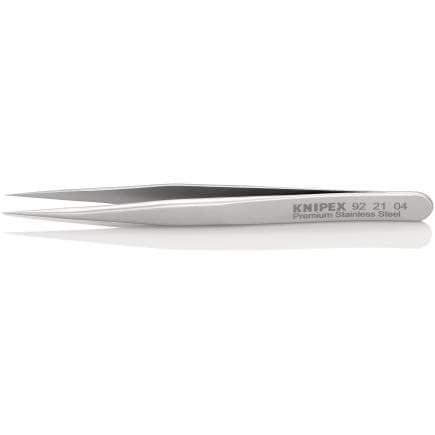 KNIPEX 92 21 04 - Mini-brucelles de précision droites, pointues, en acier inoxydable