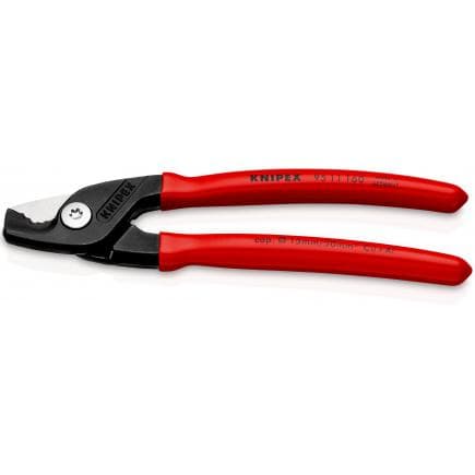 KNIPEX 95 11 160 - Cisaille pour câbles StepCut avec poignées plastifiées