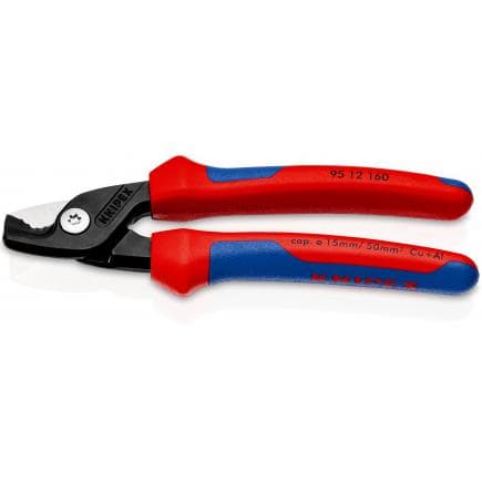 KNIPEX 95 12 160 - Cisaille pour câbles StepCut avec poignées multi-composants
