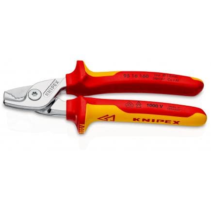 KNIPEX 95 16 160 - Cisaille pour câbles StepCut avec poignées multi-composants isolées 1000 V