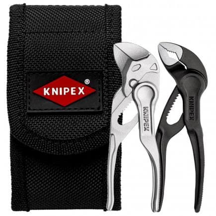 KNIPEX 00 20 72 V04 XS - Mini set avec pinces XS dans la poche à outils pour ceinture (2 pcs.)