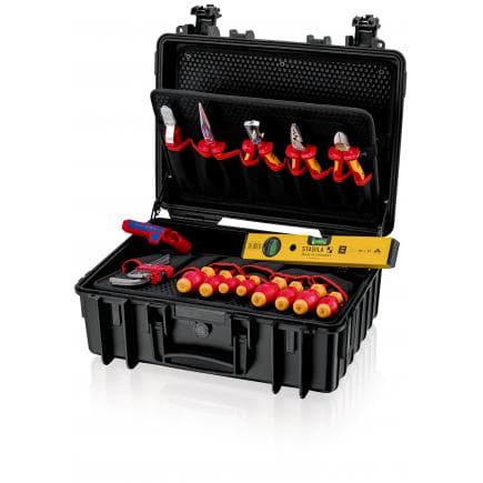 KNIPEX 00 21 34 HL S2 - Mallette à outils "Robust 23 Start" avec assortiment "Électro" (24 pcs.)