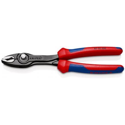 KNIPEX 82 02 200 SB - Pince de préhension frontale TwinGrip revêtue d'un matériau bi-composant, bondérisée noire