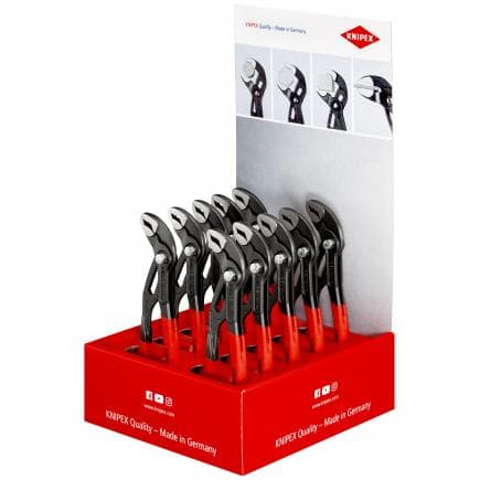 KNIPEX 00 18 01 V18 - Présentoir de comptoir pour pince multiprise Cobra® 180 mm (10 pcs.)