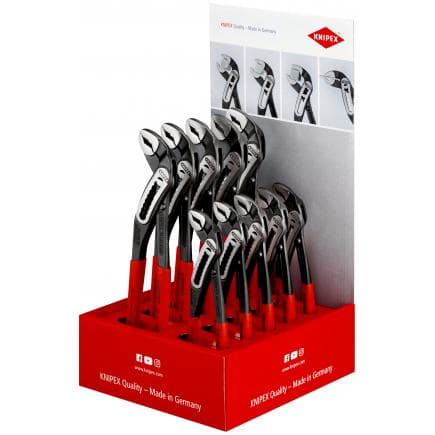 KNIPEX 00 18 01 V24 - Présentoir de comptoir pour pince multiprise Alligator® 180-250 mm (10 pcs.)