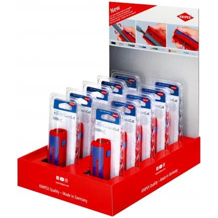KNIPEX 00 18 01 V30 - Présentoir de comptoir pour coupe-tube TwistCut® (10 pcs.)